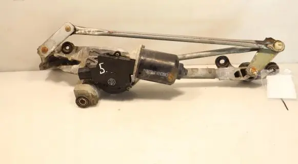 Front wiper linkage and motor