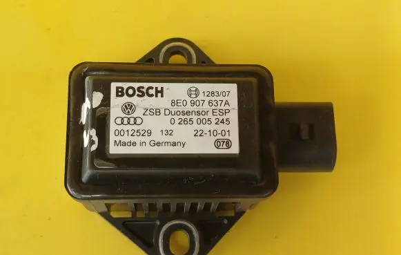 Audi A6 S6 C5 4B ESP acceleration yaw rate sensor 8E0907637A 0265005245