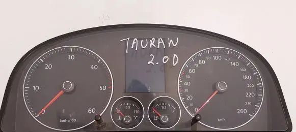 Volkswagen Touran I Speedometer (instrument cluster) 1T0920872F V0011000 VWZ7Z0F7173801
