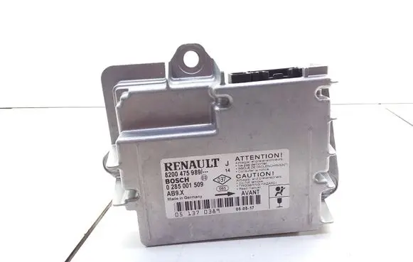 Renault Modus Airbag control unit/module 8200475989 0285001509