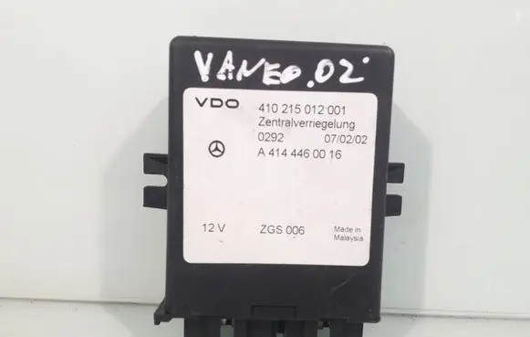 Mercedes-Benz Vaneo W414 Door central lock control unit/module A4144460016