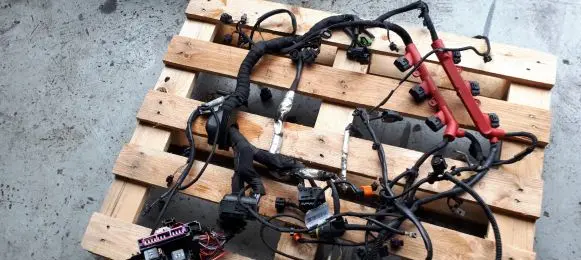 Engine installation wiring loom