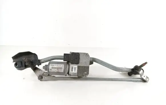 Front wiper linkage and motor