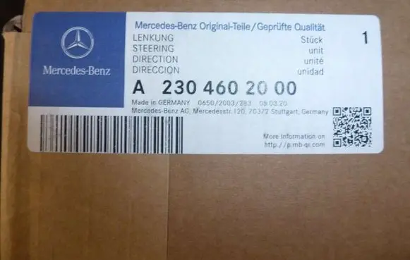 Mercedes-Benz SL R230 Steering wheel axle A2304602000