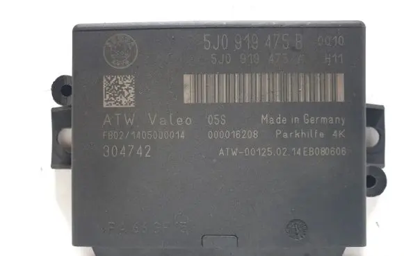Skoda Superb B6 (3T) Parking PDC control unit/module 5J0919475B