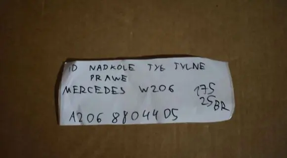 Mercedes-Benz C W206 Front arch A206880440555555