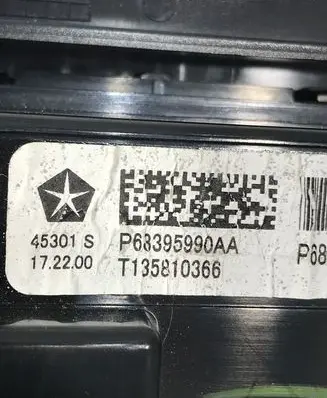 Chrysler Pacifica Interior fan control switch P68395990AA T135810366