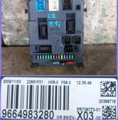 Citroen C2 Fuse box set