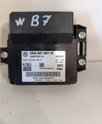 Volkswagen PASSAT B7 Hand brake control module 3AA907801H 14042490 18491001A