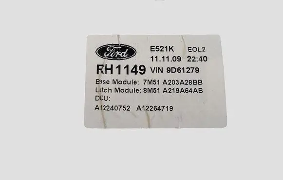 Ford Focus Front window lifting mechanism without motor 4M51A045H16 994761108