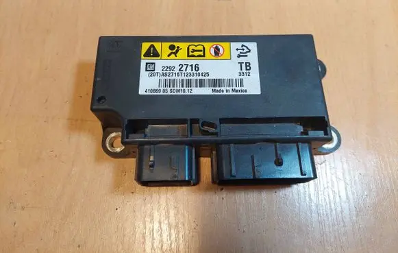 Opel Insignia A Airbag control unit/module 22922716