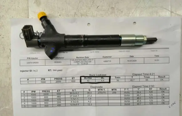 Toyota Verso Fuel injector 2367029136 2367029135 2367026051
