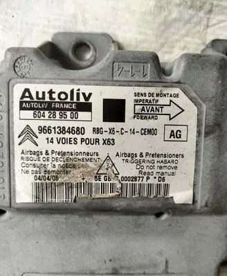 Citroen C6 Airbag control unit/module 9661384680-AUTOSSO