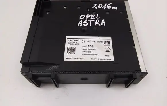 Opel Astra K GPS navigation control unit/module 39084505
