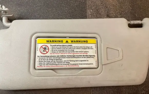 Mercedes-Benz A W169 Sun visor A1698100110
