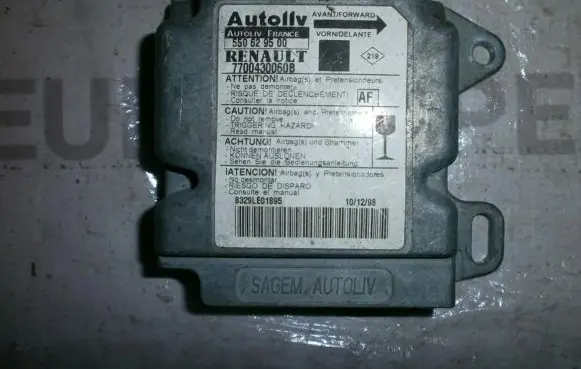 Renault Scenic I Airbag control unit/module 7700430060B 550629500