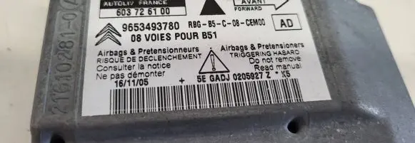 Citroen C4 I Picasso Airbag control unit/module 9653493780 603726100