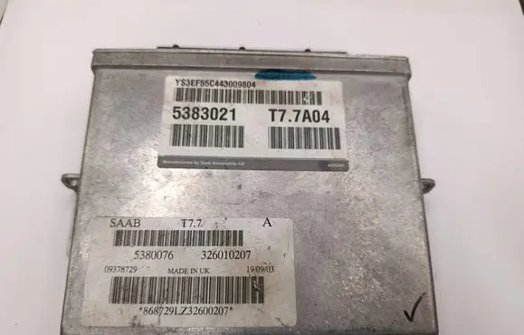 Saab 9-5 Engine control unit/module 5380076 09378729 326010207