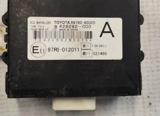 Toyota Land Cruiser (J120) Immobilizer control unit/module 8978060320 97RI012011