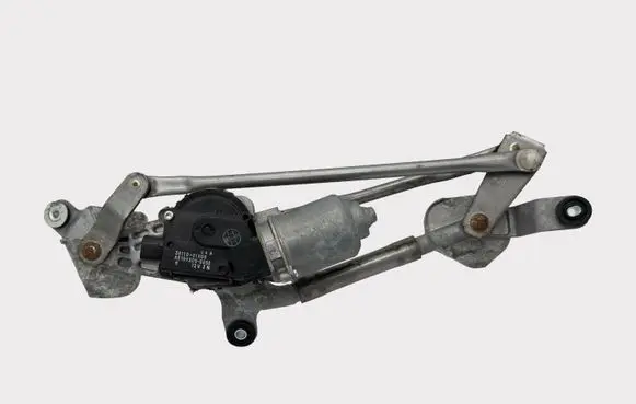 Front wiper linkage and motor