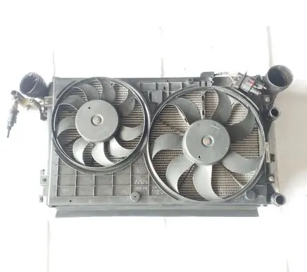 Skoda Octavia Mk2 (1Z) Radiator set 1K0121207T PA6GF30 1355D300198