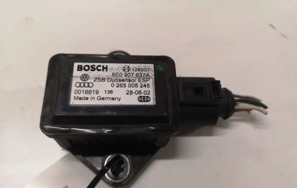 Audi A4 S4 B6 8E 8H ESP acceleration yaw rate sensor 0265005245 8E0907637A