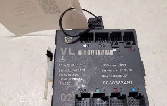 Mercedes-Benz C W204 Door control unit/module A2128203485 A2128203926 A2124422732