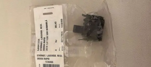 Skoda Rapid (NH) Headlight level height control switch 5JA941333A