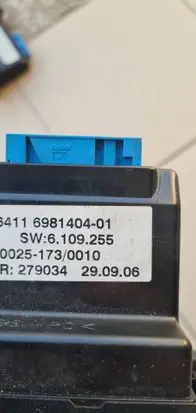 BMW 7 E65 E66 Climate control unit 6981404 00251730010