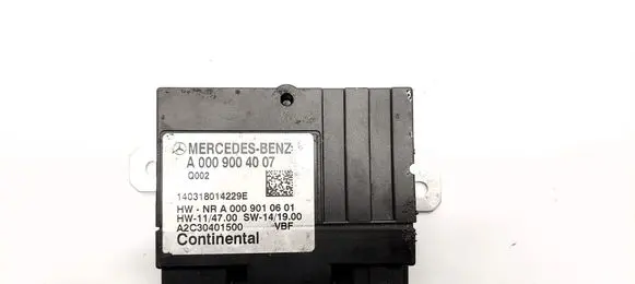 Mercedes-Benz C W205 Fuel injection pump control unit/module A0009004007