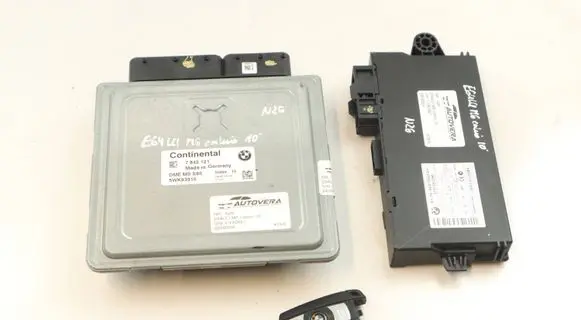 BMW 6 E63 E64 Engine ECU kit and lock set 7842121 9227053