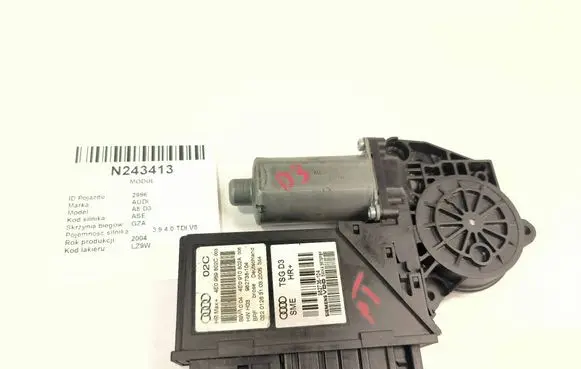 Audi A8 S8 D3 4E Rear door window regulator motor 4E0959802C 4E0910802A 982738104