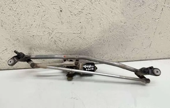 Front wiper linkage and motor