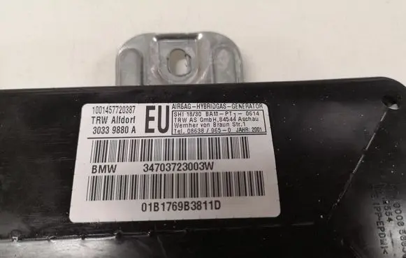 BMW 3 E46 Seat airbag 30339880A 1001457720387 34703723003W