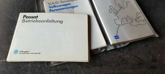 Volkswagen PASSAT B3 Owners service history hand book 