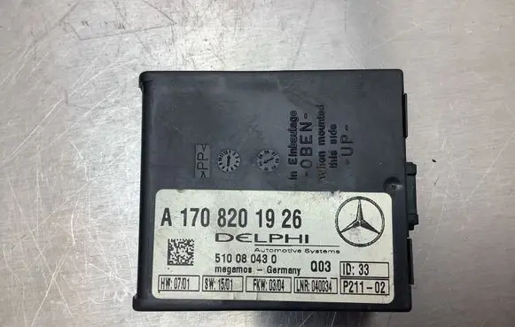 Mercedes-Benz SLK R170 Alarm control unit/module A1708201926 510080430