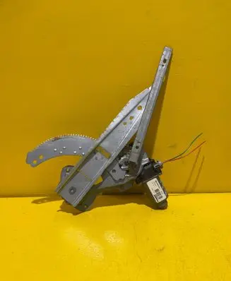 Rear door window regulator with motor