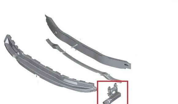 BMW 1 F20 F21 Front bumper shock/impact absorber 7266194