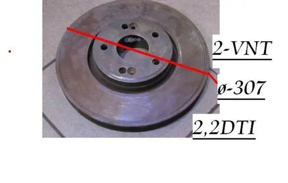 Renault Laguna II Front brake disc