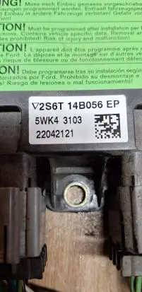 Ford Fiesta Airbag control unit/module 2S6T14B056EP 22042121 5WK43103