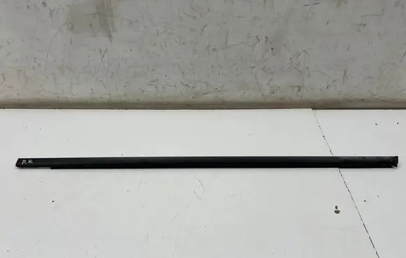 Front door glass trim molding