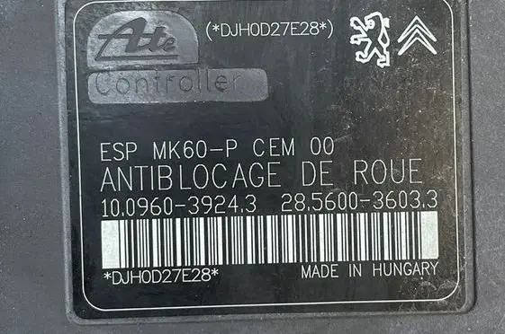 Peugeot 308 Master brake cylinder DOPEUGEOTCITROEN