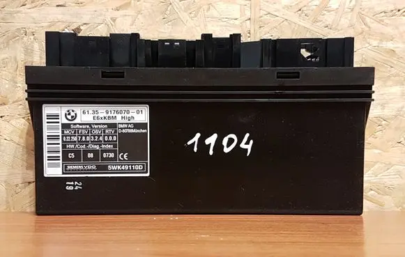 BMW 5 E60 E61 Central body control module 1104 6135917607001