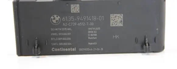 BMW 7 G11 G12 Other control units/modules 9491418