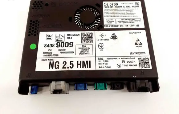 Opel Astra K GPS navigation control unit/module NG25HMI 84089009
