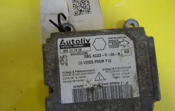 Peugeot 206 Airbag control unit/module 600237000 9644903280