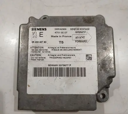 Peugeot 307 Airbag control unit/module 9645840780 5WK42908