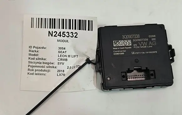 Seat Leon (5F) Central body control module 3Q0907338