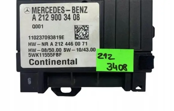 Mercedes-Benz E W212 Fuel pump relay A2129003408