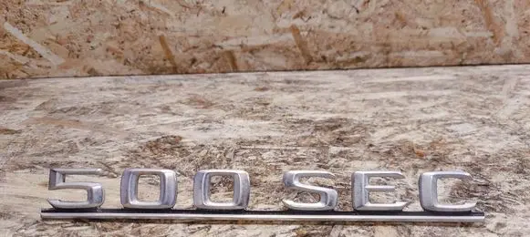 Mercedes-Benz 380 560SEC C126 Manufacturers badge/model letters 1268171015
